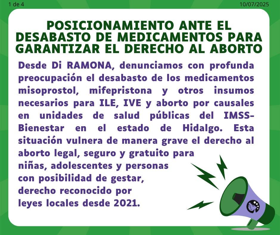 Acusan desbasto de medicamentos e insumos para aborto
