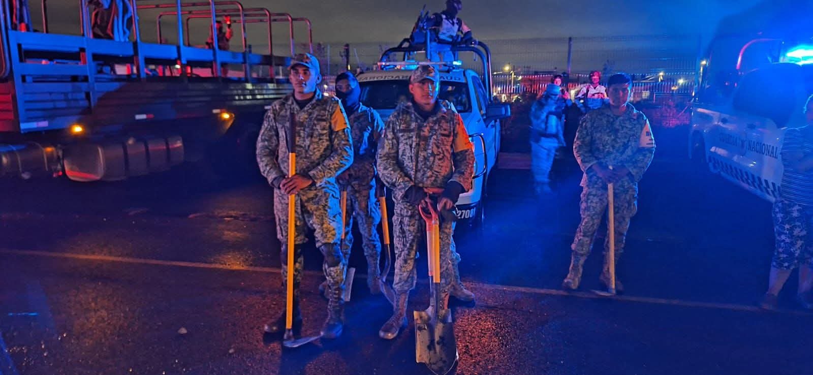 Operan  250 elementos del Ejército en zona inundada de Los Tuzos