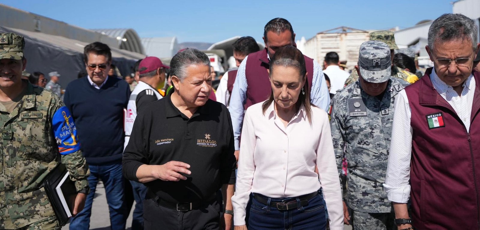 No se requiere la declaratoria de desastre: Sheinbaum en su visita a Hidalgo