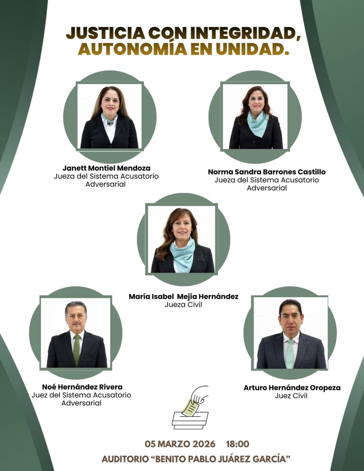 Entre cuestionamientos, renuevan directiva de la Asociación de Jueces del Estado de Hidalgo