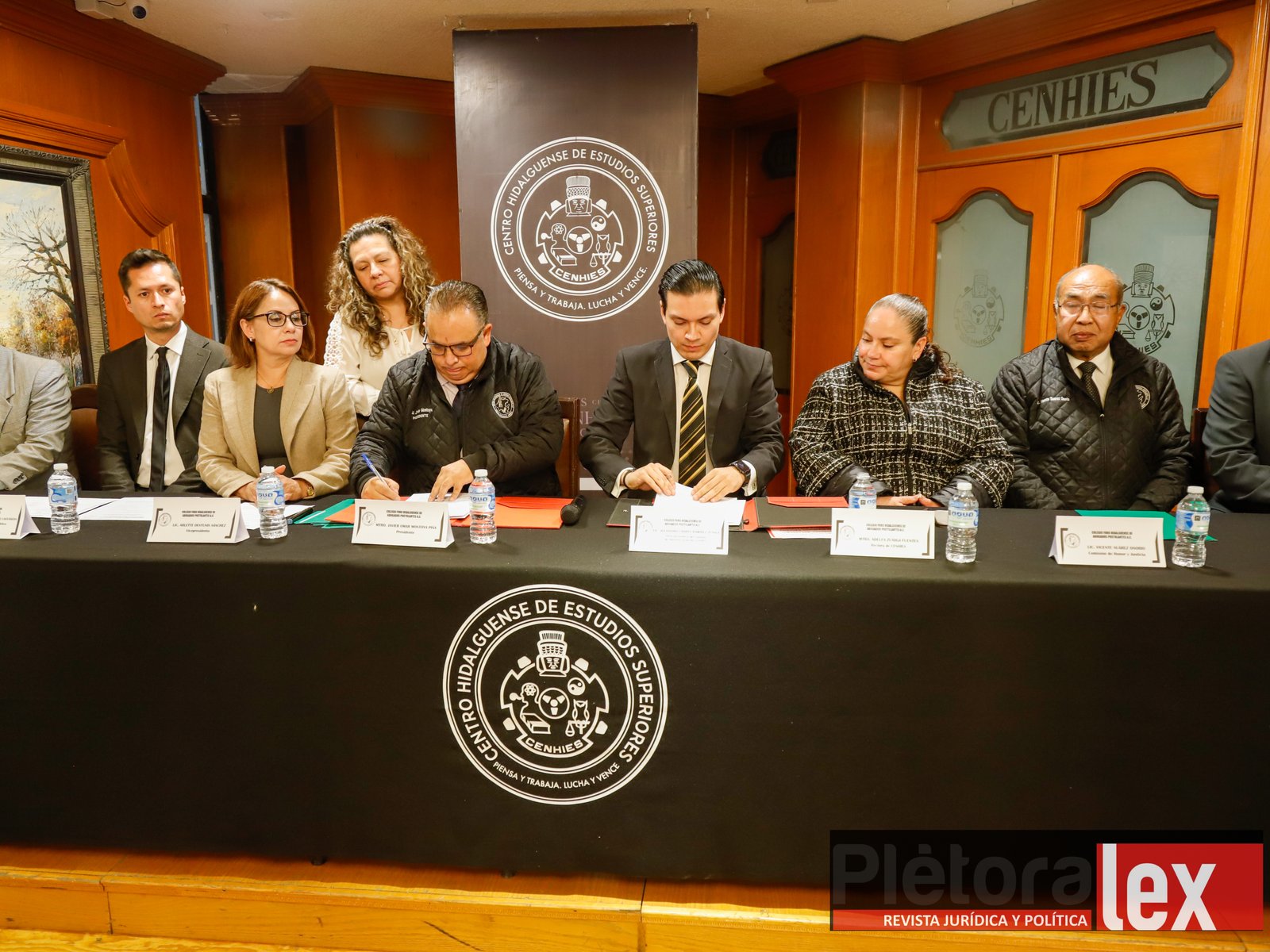 Firman convenio Cenhies y Colegio Foro Hidalguense de Abogados para fortalecer capacitación jurídica