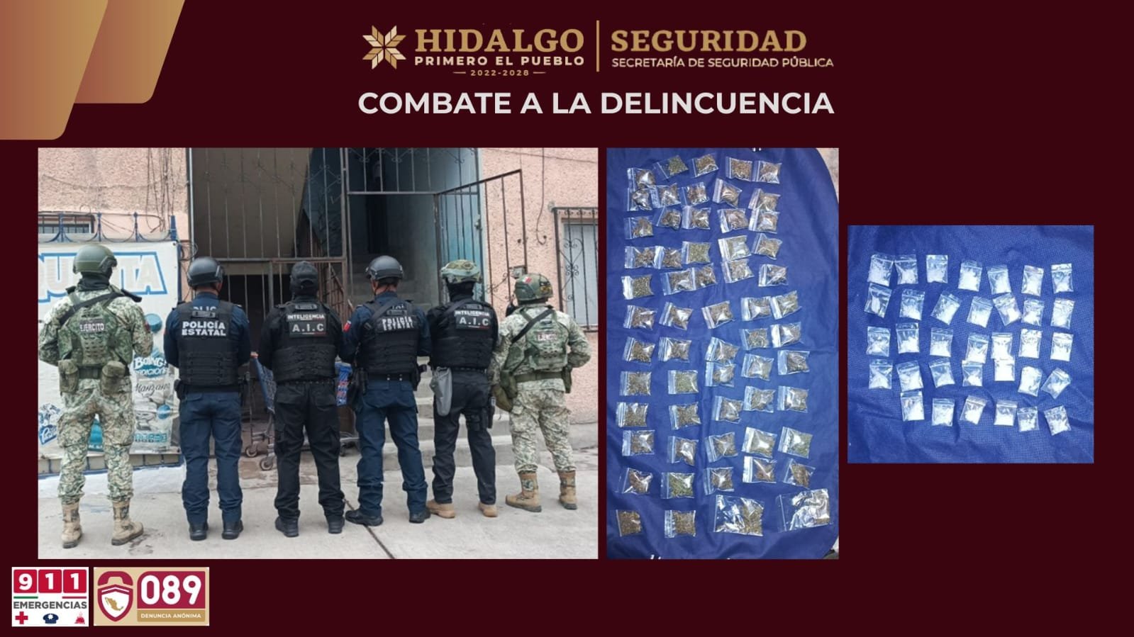 Desmantelan presunto punto de droga en El Palmar; hay dos detenidos