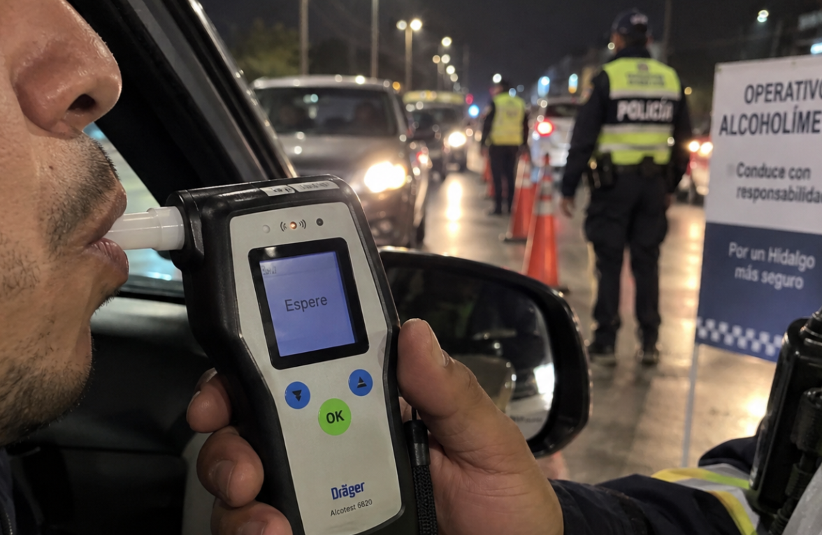 Aplicarán alcoholímetro en Pachuca toda la semana patria