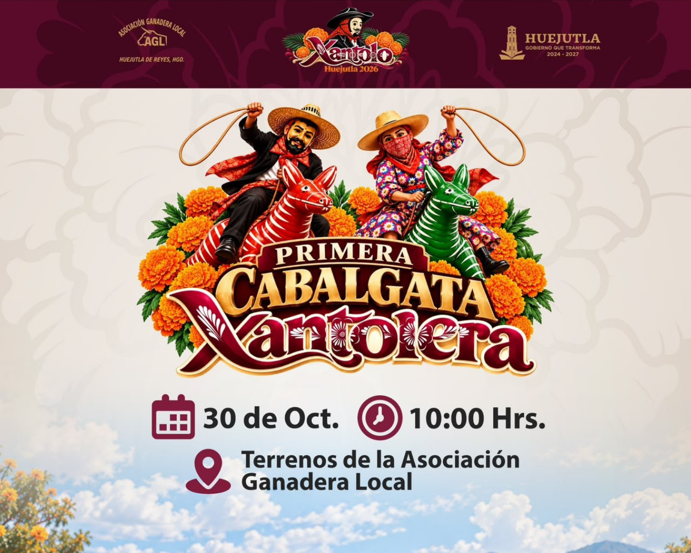 Huejutla realizará su Primera Cabalgata Xantolera el 30 de octubre