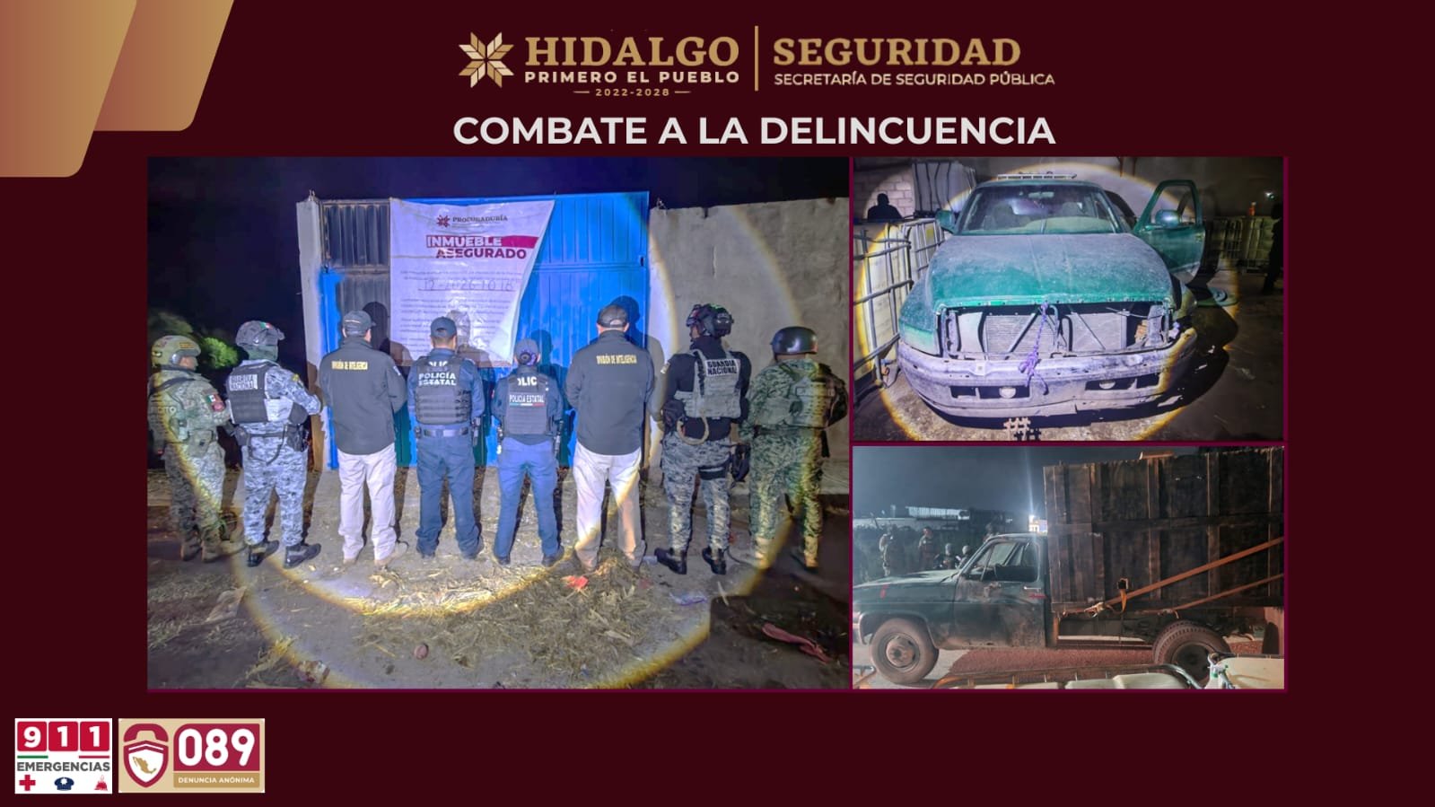 Cateo en Tula deja 7 mil 500 litros de huachicol y drogas aseguradas