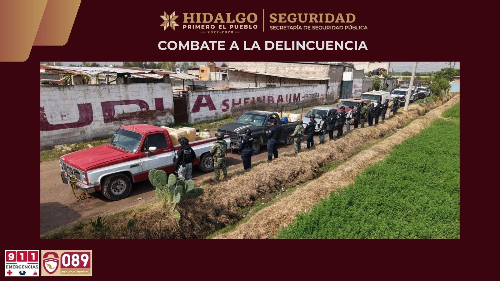SSPH asegura siete vehículos y más de 6 mil litros de hidrocarburo en Tlaxcoapan